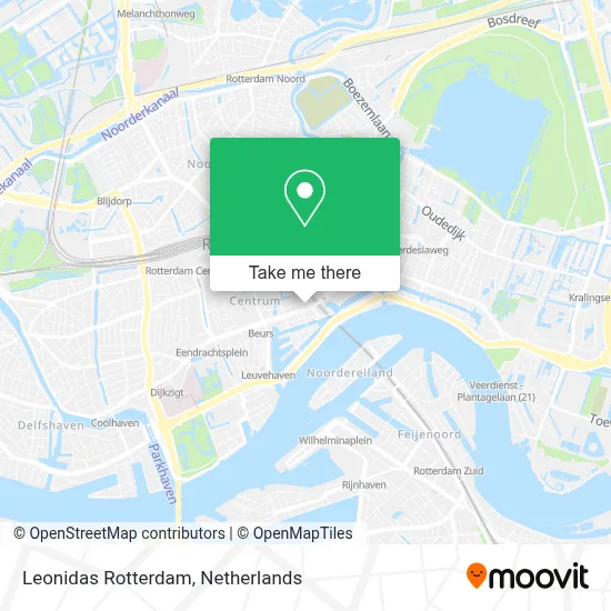 Leonidas Rotterdam map