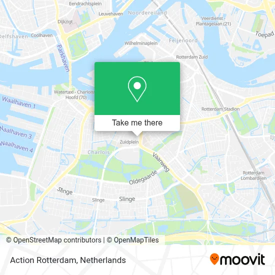 Action Rotterdam map