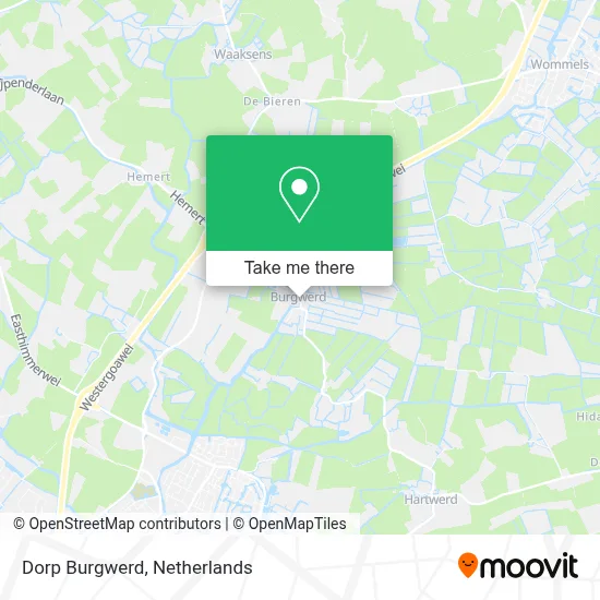 Dorp Burgwerd map