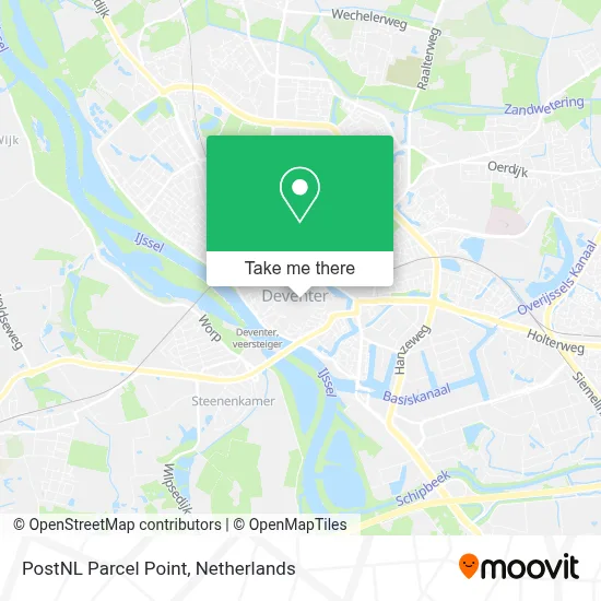 Postnl Pakketpunt map