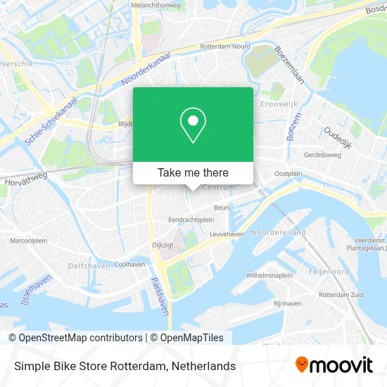 Simple Bike Store Rotterdam Karte