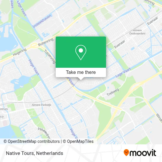 Native Tours map