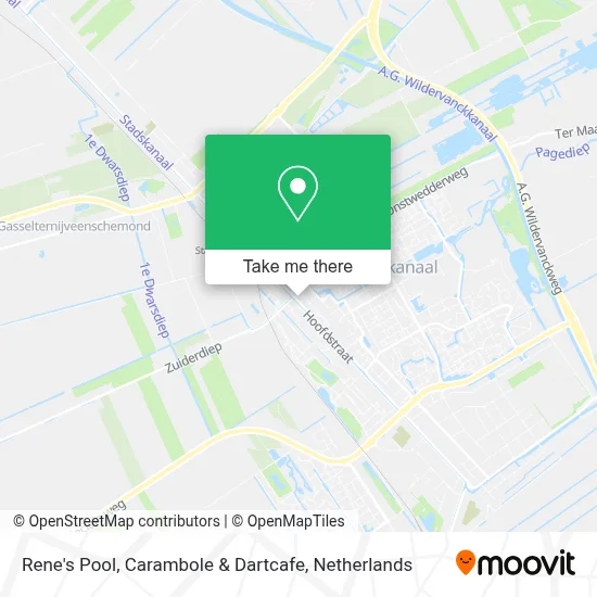 Rene's Pool, Carambole & Dartcafe map