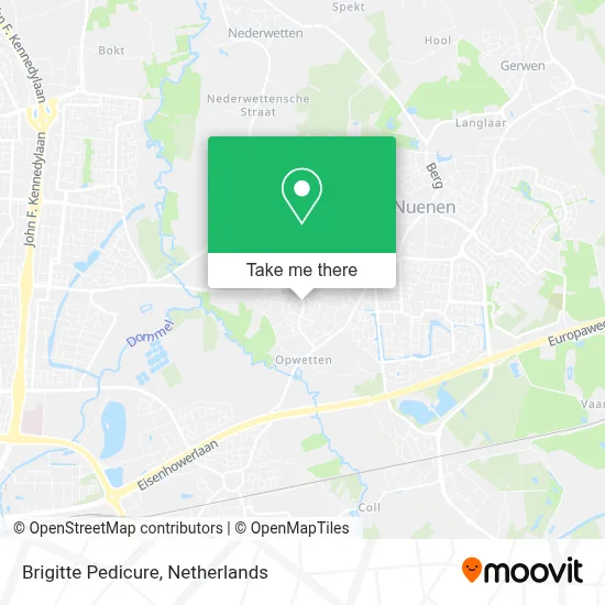 Pedicure Brigitte map