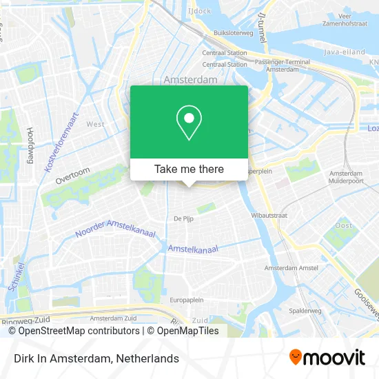 Dirk In Amsterdam map
