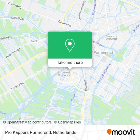 Pro Kappers Purmerend map