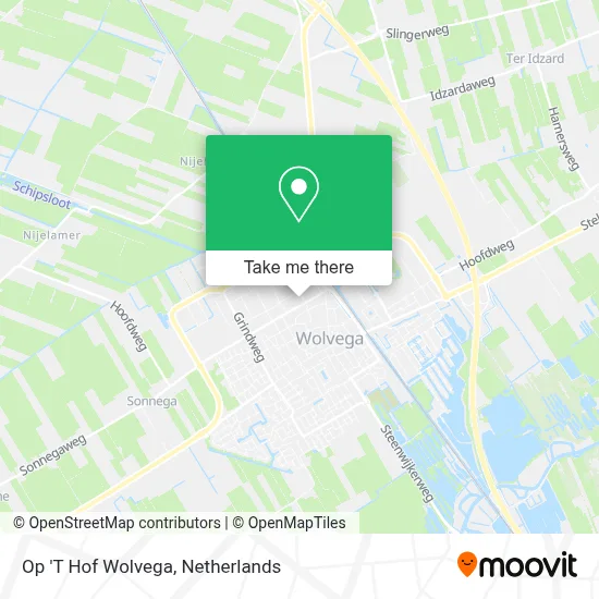 Op 'T Hof Wolvega map