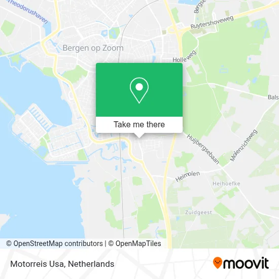 Motorreis Usa map