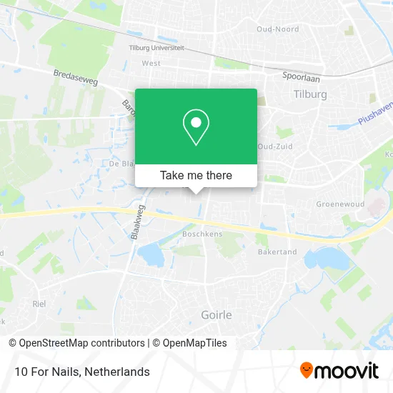 10 For Nails map
