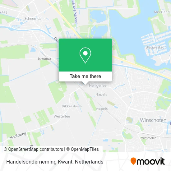 Handelsonderneming Kwant map