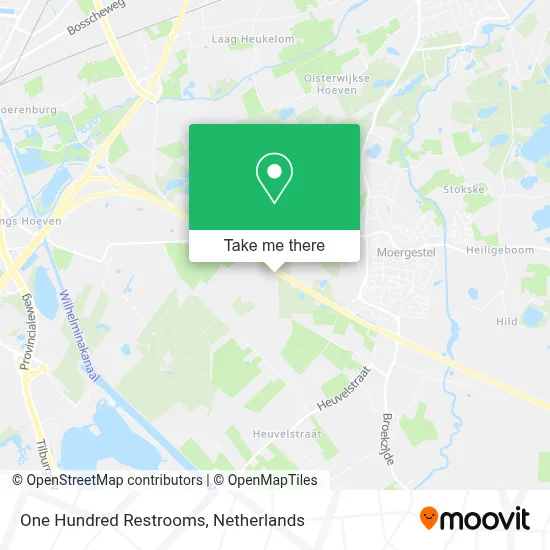 One Hundred Restrooms map