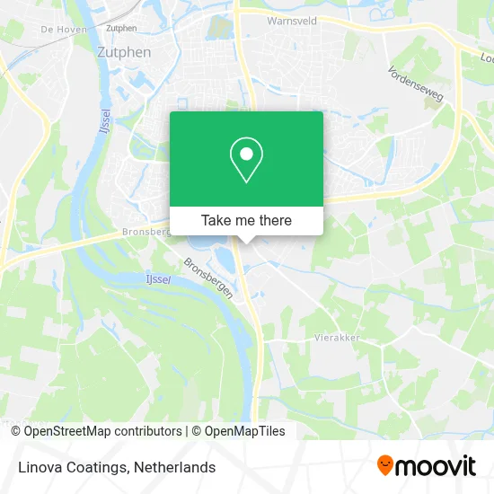 Linova Coatings map