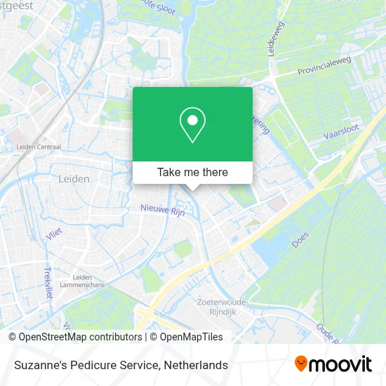 Suzanne's Pedicure Service map