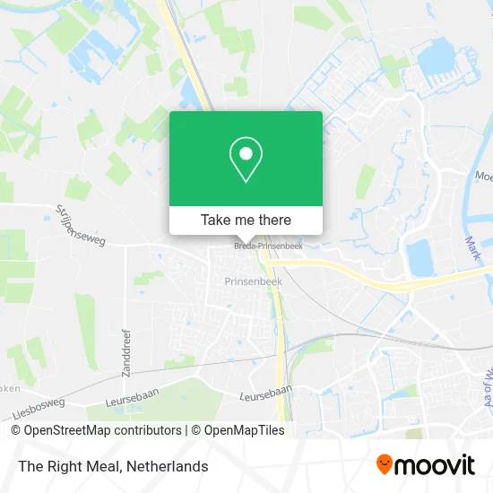 The Right Meal map