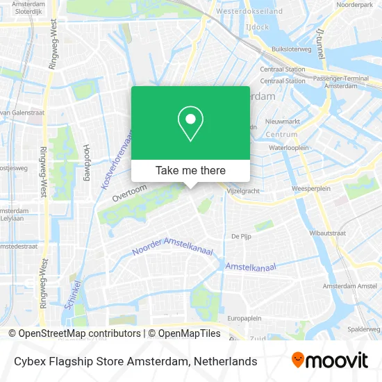 Cybex Flagship Store Amsterdam Karte