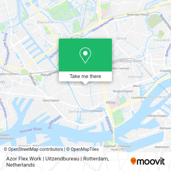 Azor Flex Work | Uitzendbureau | Rotterdam map