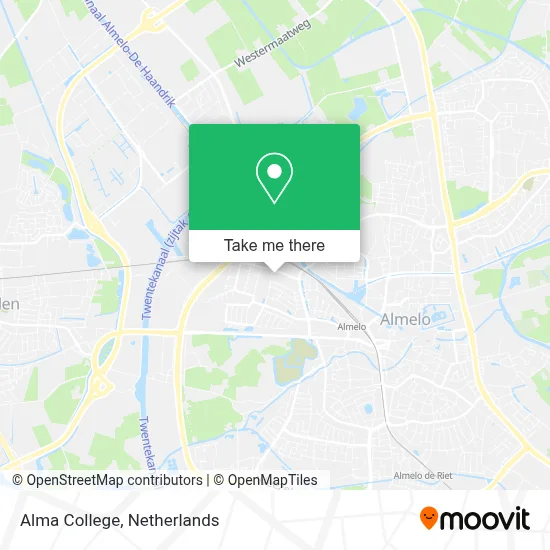 Alma College map