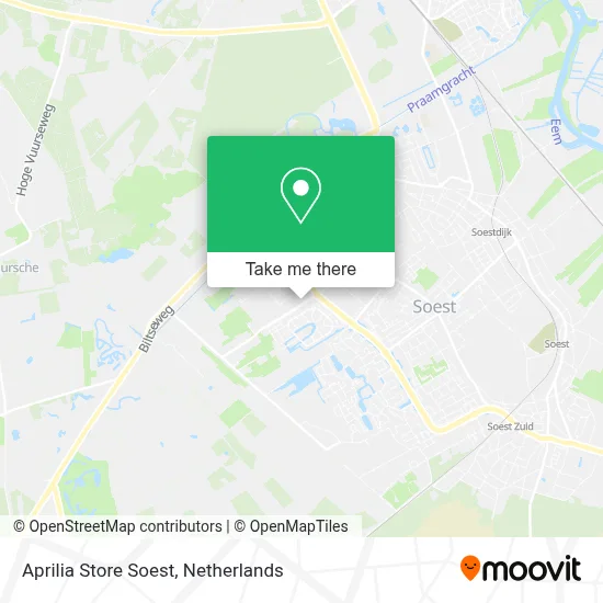 Aprilia Store Soest map