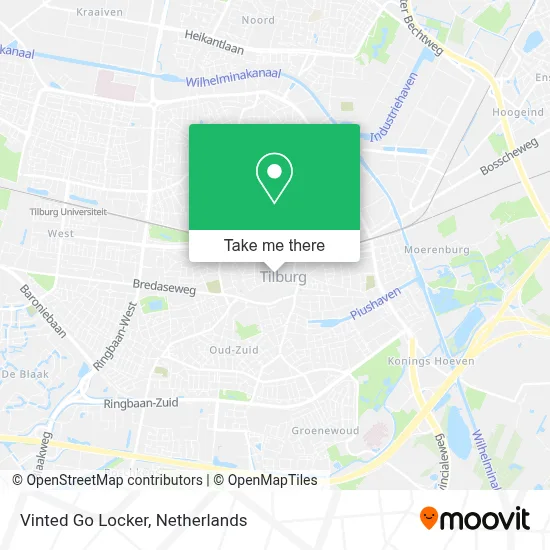 Vinted Go Locker map