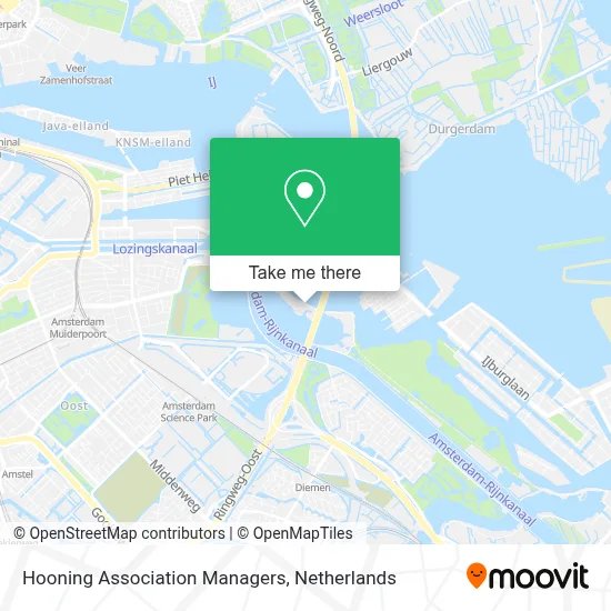 Hooning Association Managers map