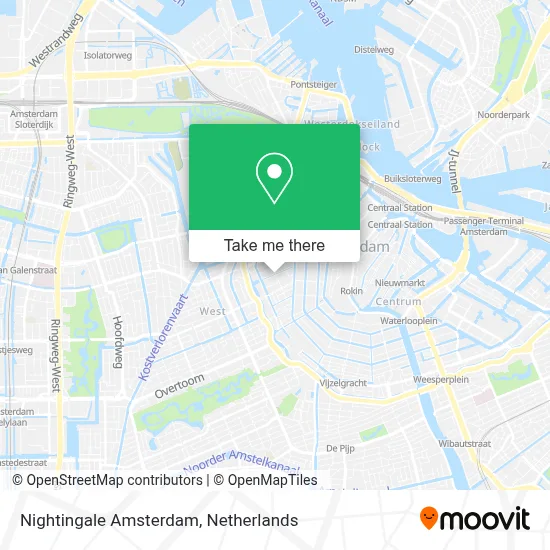 Nightingale Amsterdam map