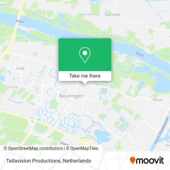Tellavision Productions map