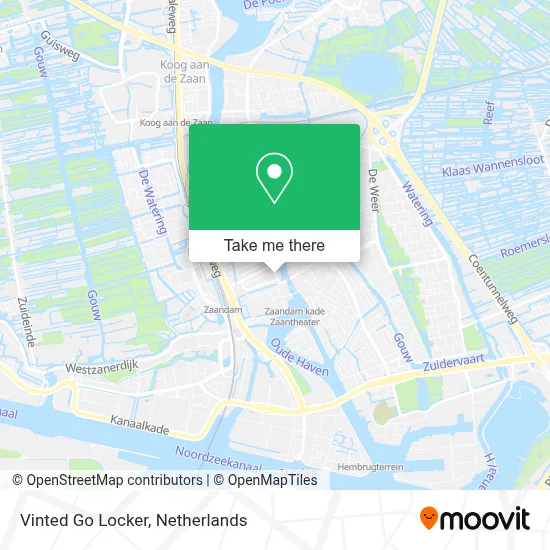 Vinted Go Locker map