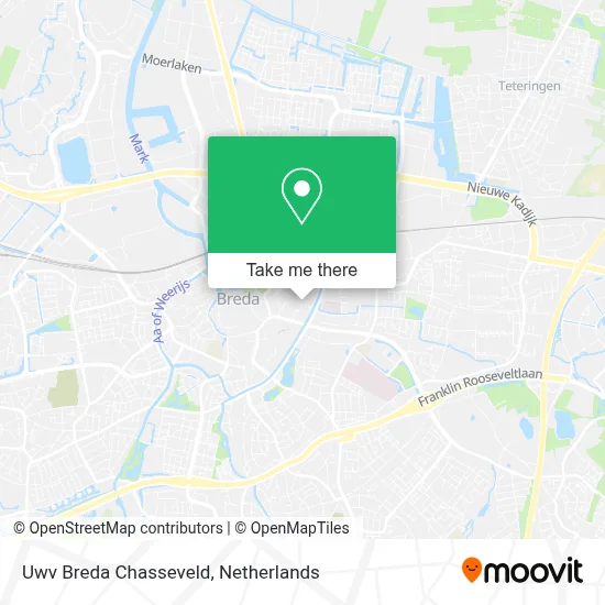Uwv Breda Chasseveld map
