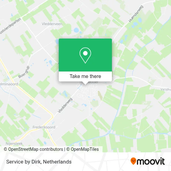 Service by Dirk map