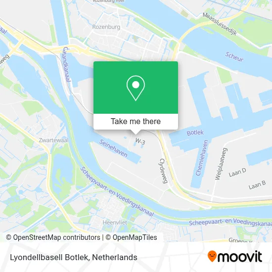 Lyondellbasell Botlek map
