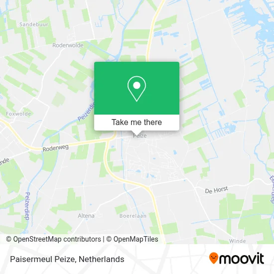 Paisermeul Peize map