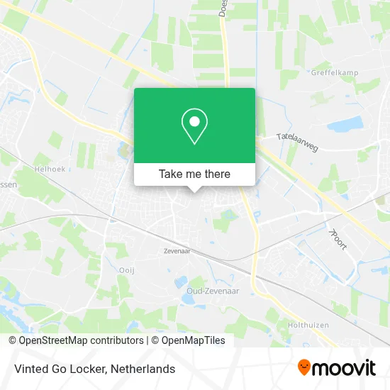 Vinted Go Locker map