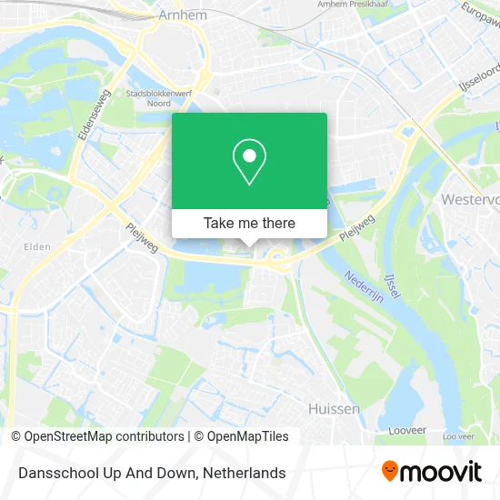 Dansschool Up And Down map