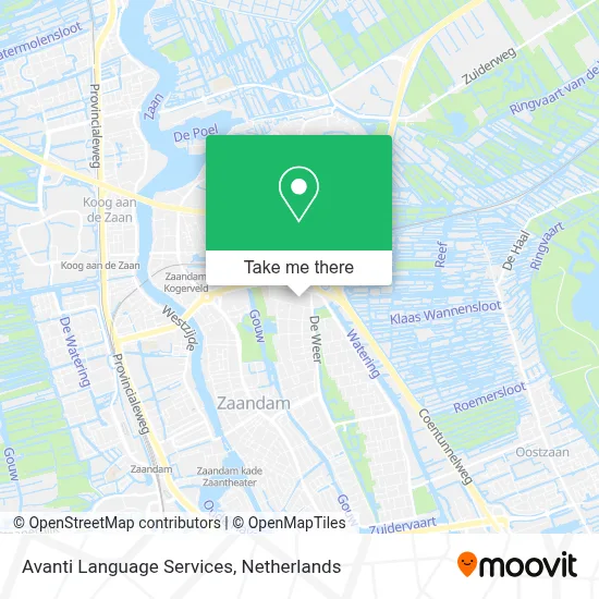 Avanti Language Services Karte