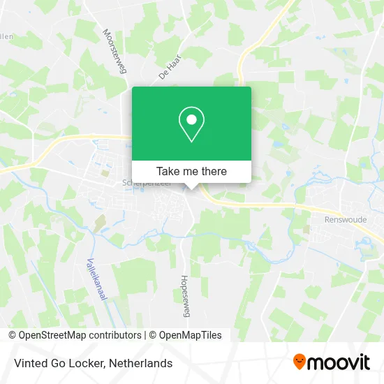 Vinted Go Locker map