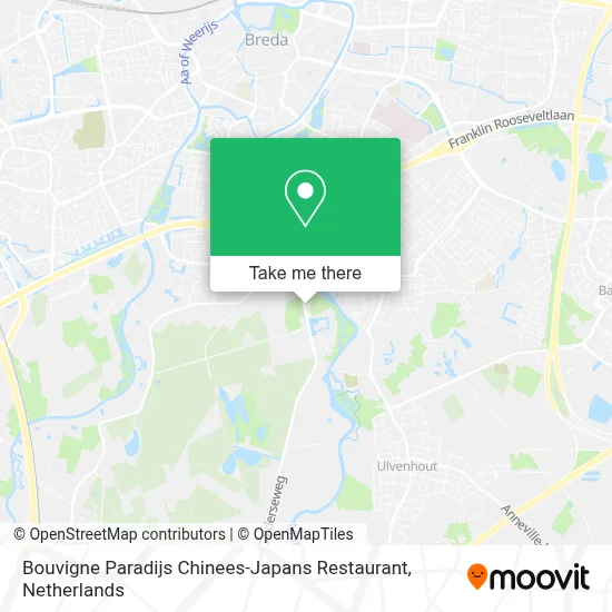 Bouvigne Paradijs Chinees-Japans Restaurant map
