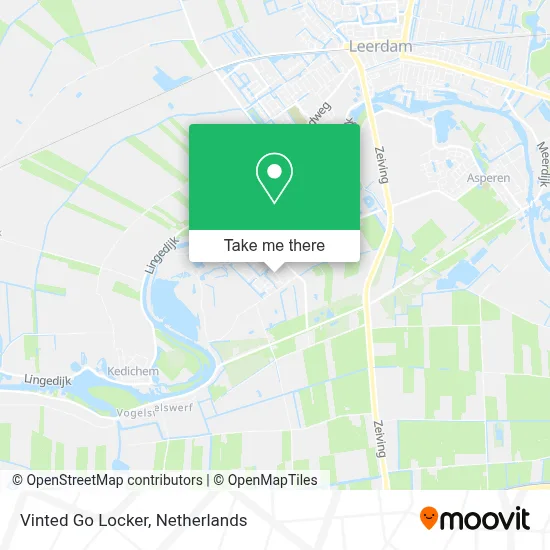 Vinted Go Locker map