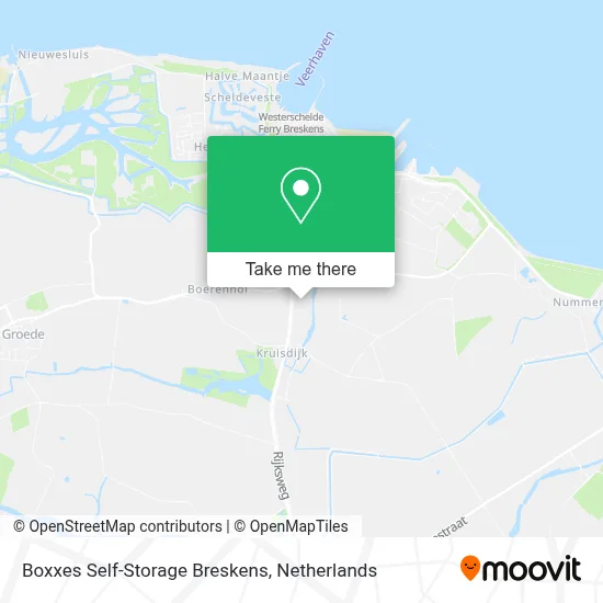 Boxxes Self-Storage Breskens Karte