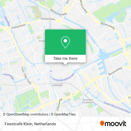 Feestcafe Klein map