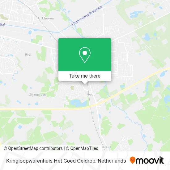 Kringloopwarenhuis Het Goed Geldrop map