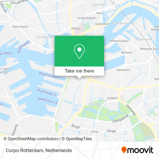 Corpo Rotterdam map