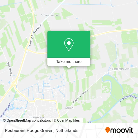 Restaurant Hooge Graven map