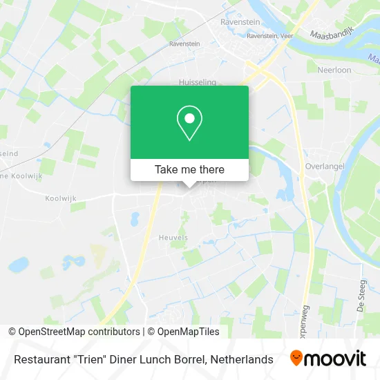 Restaurant "Trien" Diner Lunch Borrel map