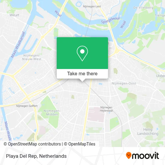 Playa Del Rep map