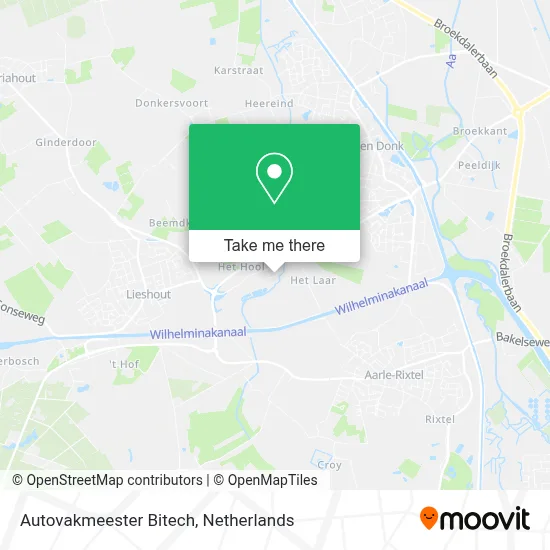 Autovakmeester Bitech Karte