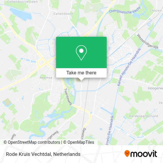 Rode Kruis Vechtdal map