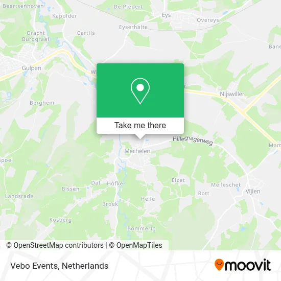 Vebo Events map