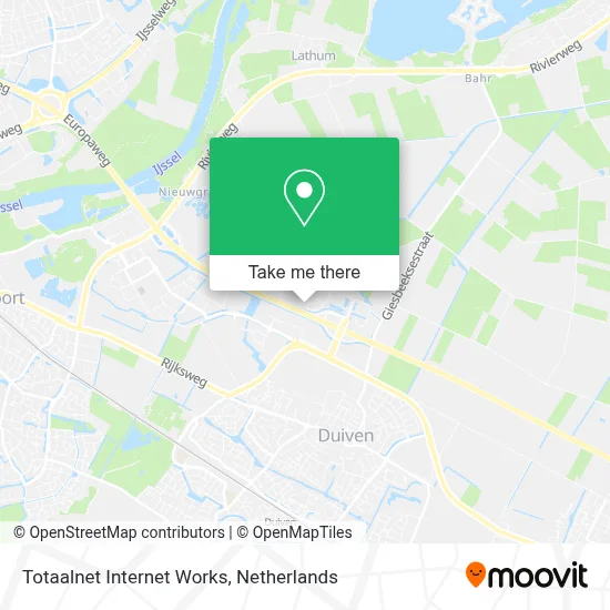 Totaalnet Internet Works map