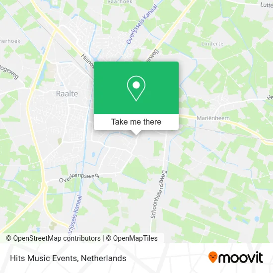 Hits Music Events map