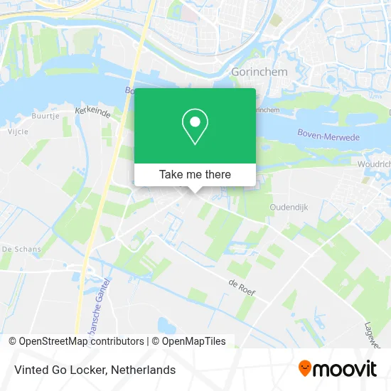 Vinted Go Locker map